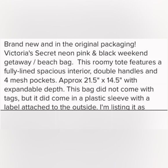 Victoria's Secret Tote - Picture 5 of 5